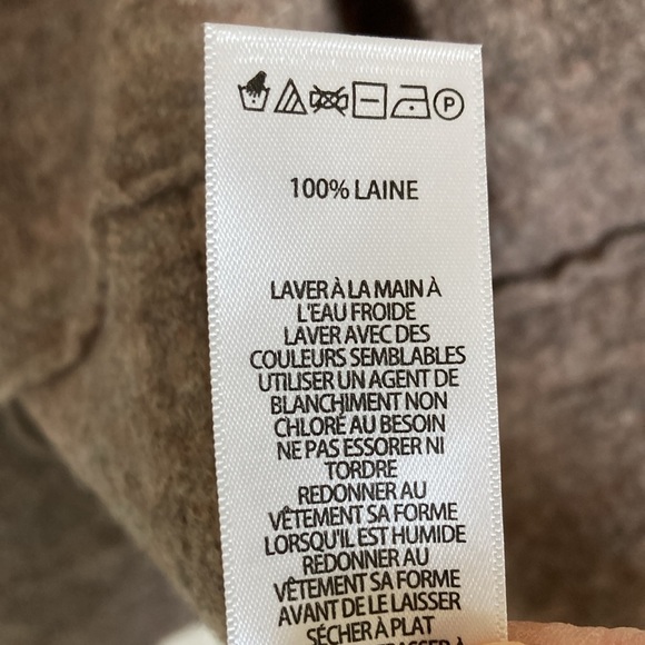 St. Tropez Womens Extra Fine Merino Wool Vest Size L Beige Taupe Long Line - Picture 7 of 9